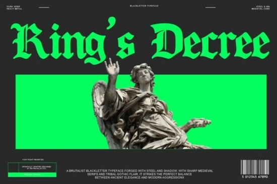 King’s Decree Font